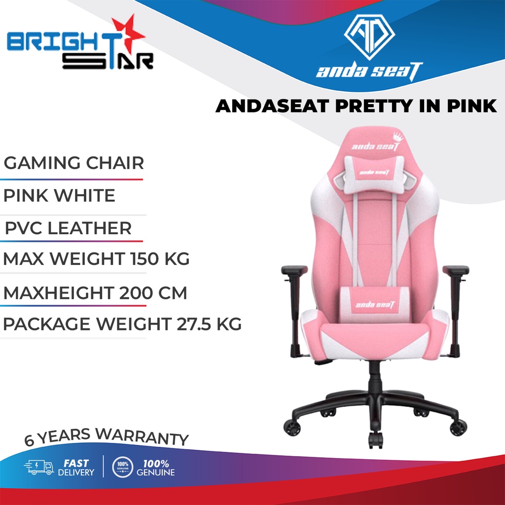 Anda Seat PRETTY IN PINK Gaming Chair Shopee Malaysia