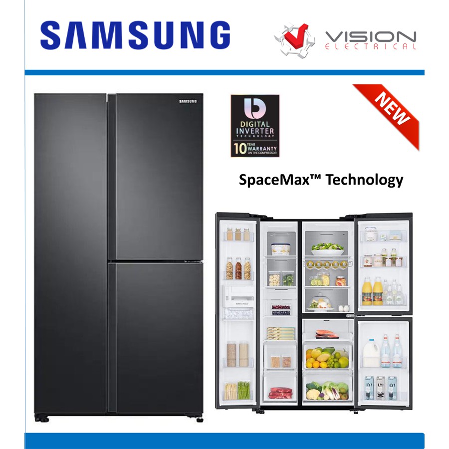 Samsung 670L Side By Side Fridge With Flexzone RS63R5591B4/ME (Peti Sejuk ) Shopee Malaysia