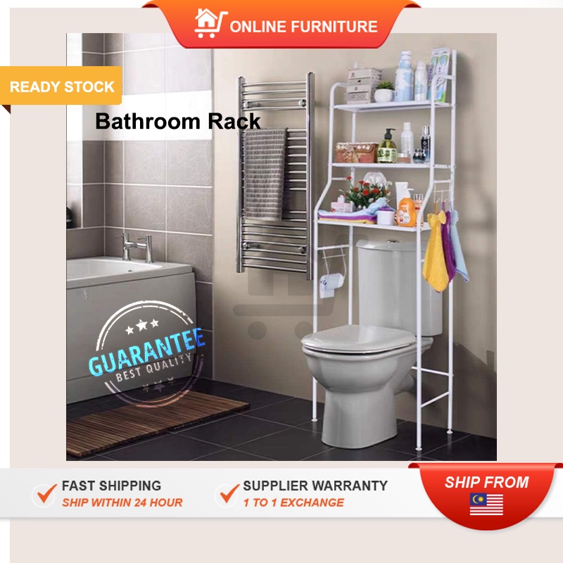 Metal 3Shelf Over Toilet Rack Bathroom Shelf for Bath Essentials