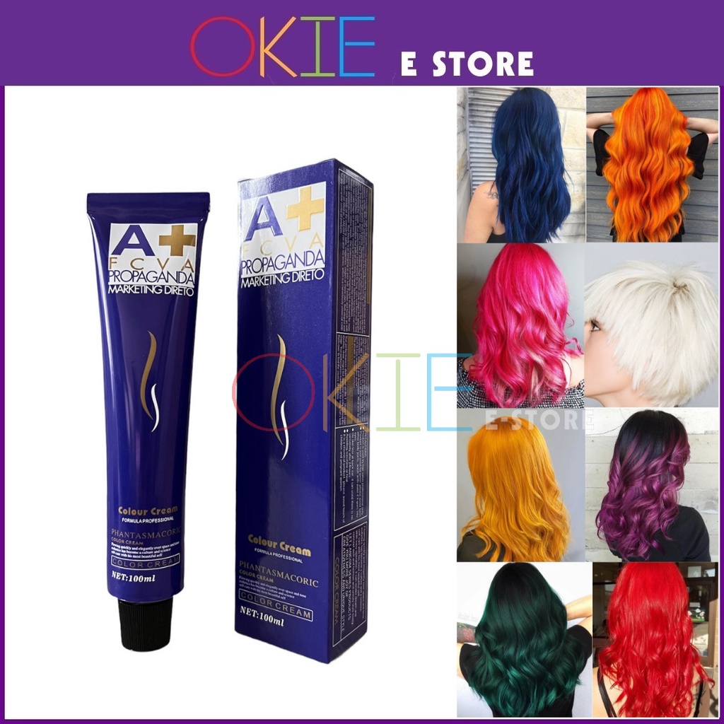 3D Fashion Color Hair Dye Hair Color Cream Pewarna Rambut 100ml Shopee Malaysia