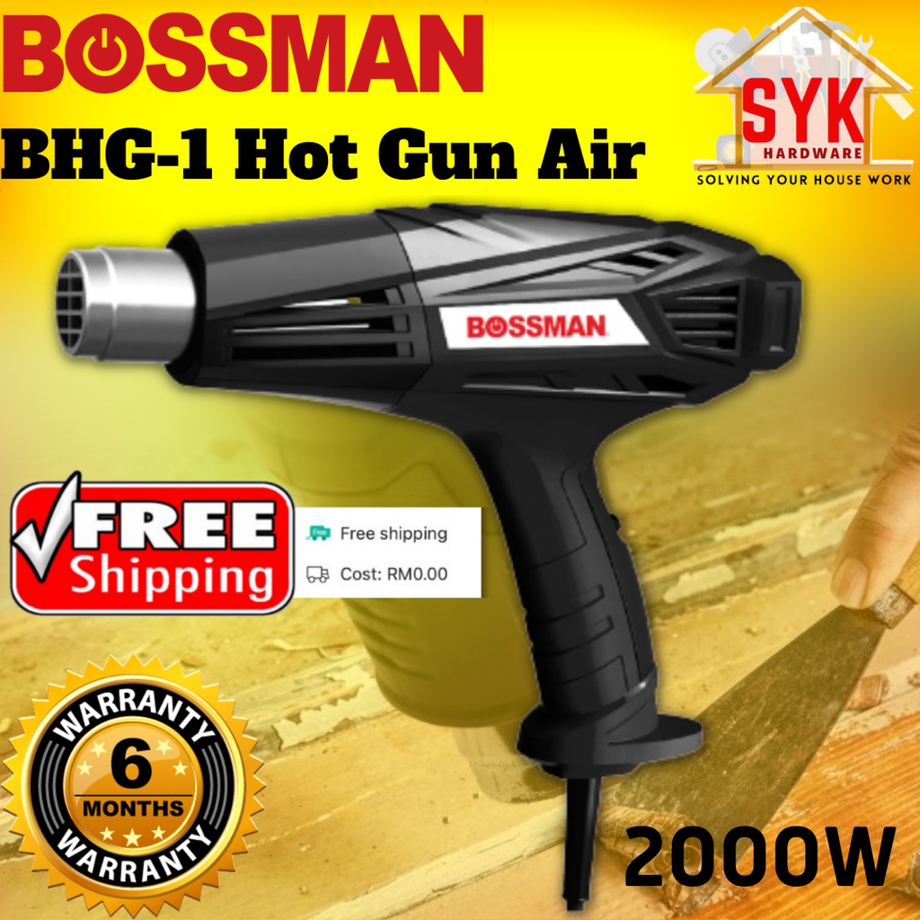 SYK (Free Shipping) BOSSMAN BHG1 Electric Hot Air Gun Heat Gun