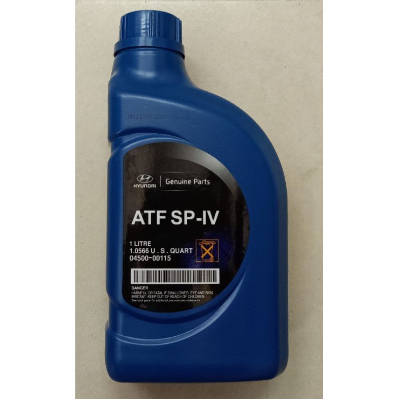 HYUNDAI AUTOMATIC TRANSMISSION FLUID ATF SPIV 1LITRE FOR (HYUNDAI