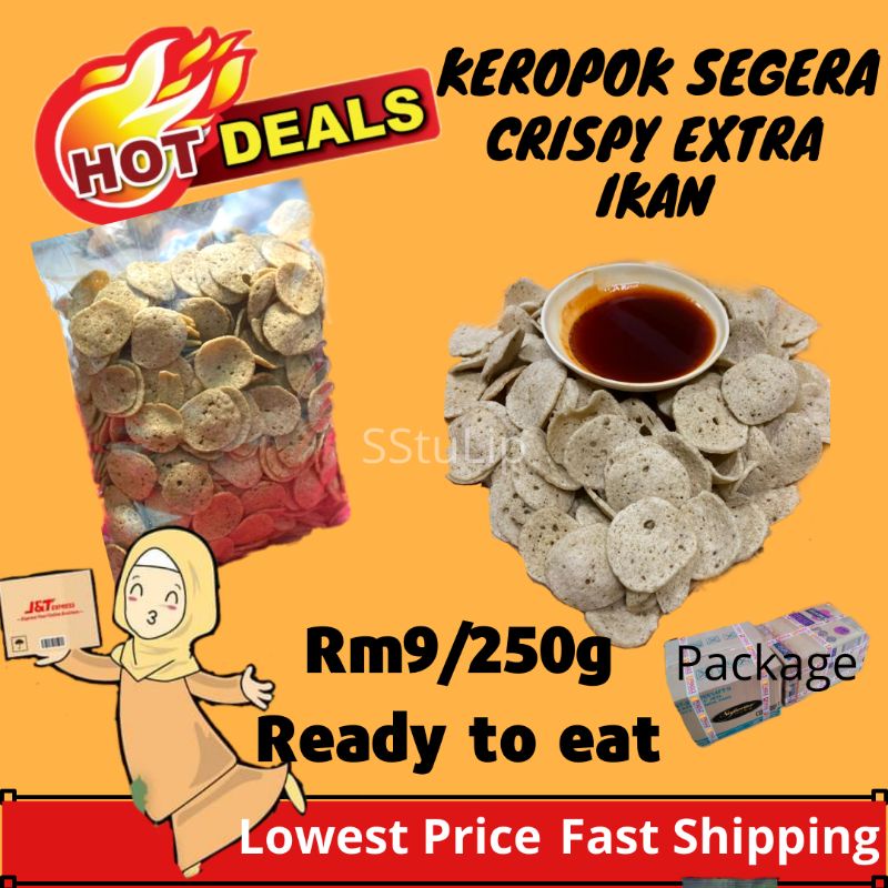 HOT SALE‼️Homemade Keropok Segera (LEBIH ISI IKAN)Keropok Nipis CRUNCHY