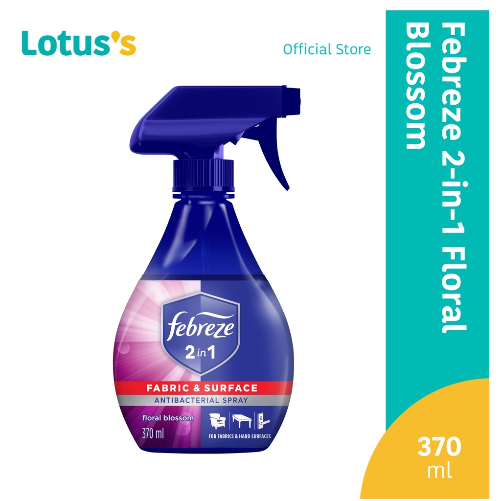 Febreze 2in1 Antibacterial Disinfectant Spray 370ml Garden Bloom PGMall