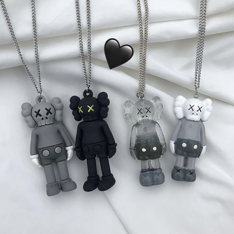 Retro Style Kaws Sesame Street Doll Pendant Alloy Resin Plastic