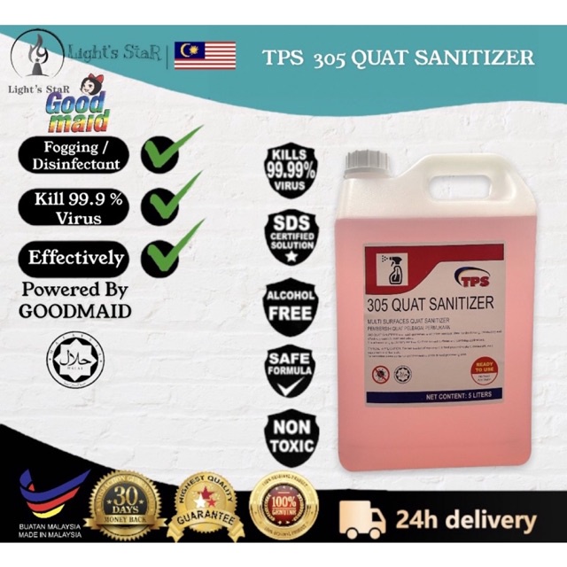 TPS POWERED GOODMAID GMP305 MultiSurface Quat Sanitizer Sanitiser