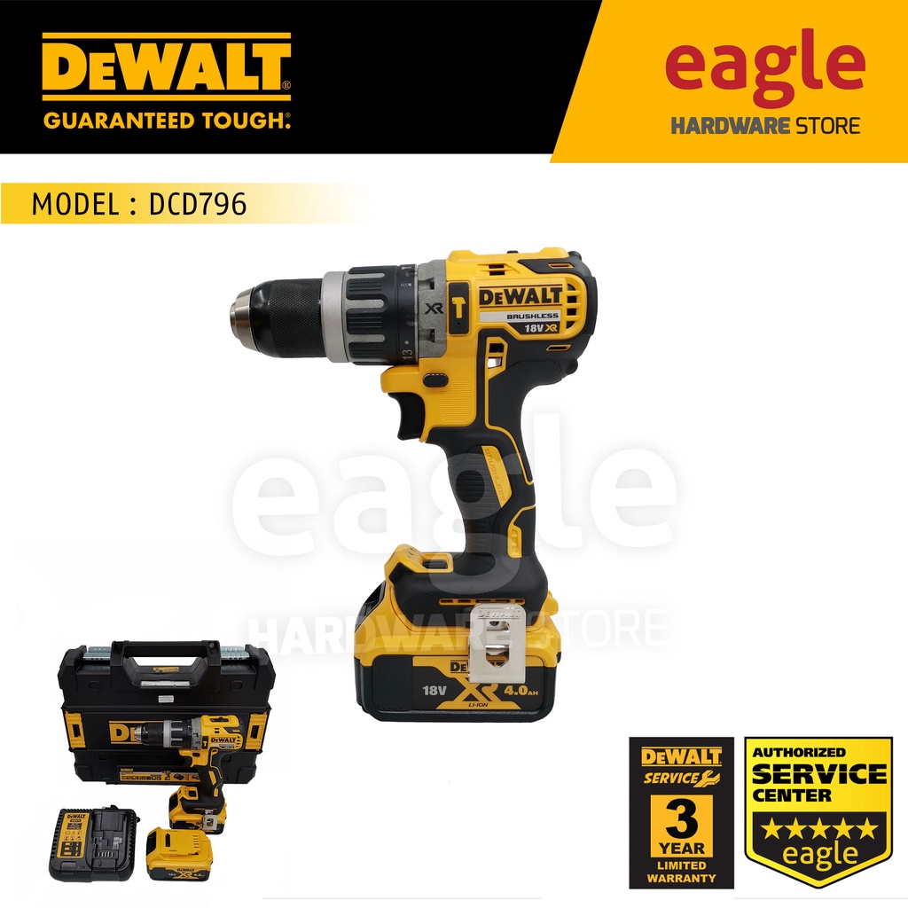 Dewalt DCD796M2B1 13mm ( 1/2" ) 18/20V Brushless Cordless Compact