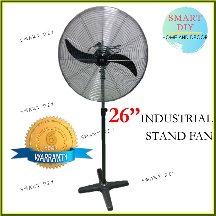 26" Inches Heavy Duty Industrial Standing Fan Durable (6