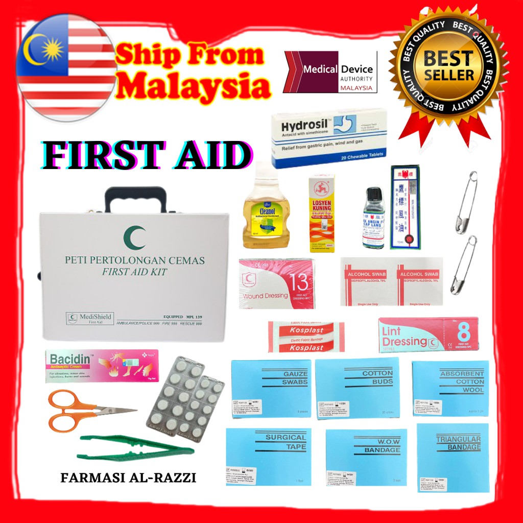 FIRST AID KIT EQUIPMENT COMPLETE SET & EXCLUSIVE Shopee Malaysia