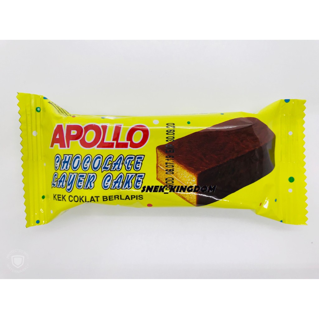 Apollo Chocolate Layer Cake 18G 1/6/12/24Pkt Halal Snek Apollo Cake Kek Coklat Berlapis | Shopee Malaysia