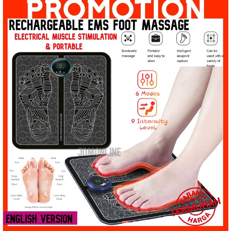 Ship From KL Electric EMS Foot Massage Pad Pengurut Kaki EMS Foot