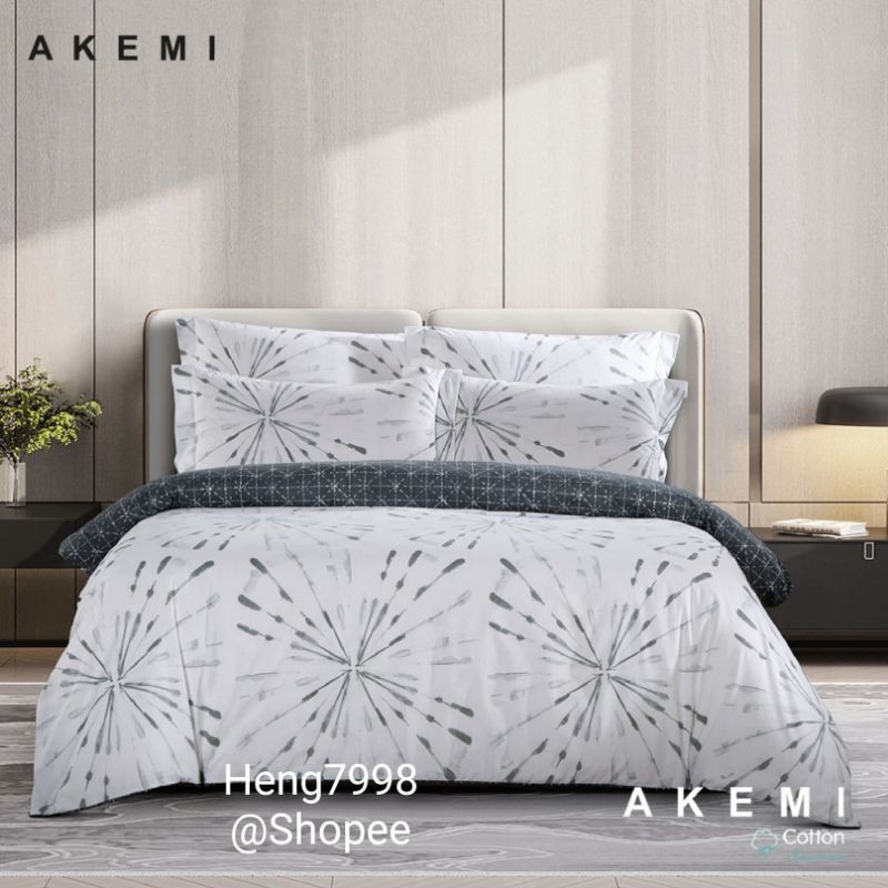 AKEMI Cotton Essentials At Home Bliss Fitted Bedsheet Set 650TC /25cm