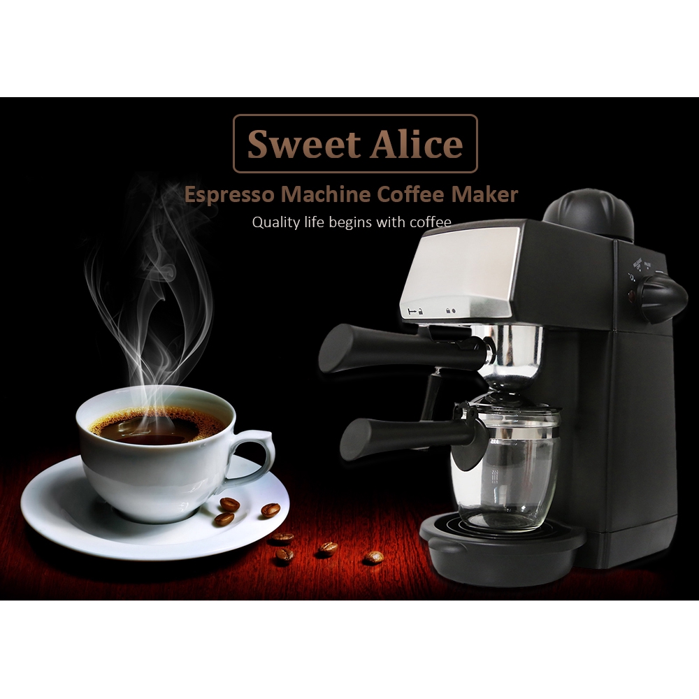 240ml Steam Type Espresso Cappuccino Latte Machine Coffee Maker Mesin Bancuh Pembuat Kopi