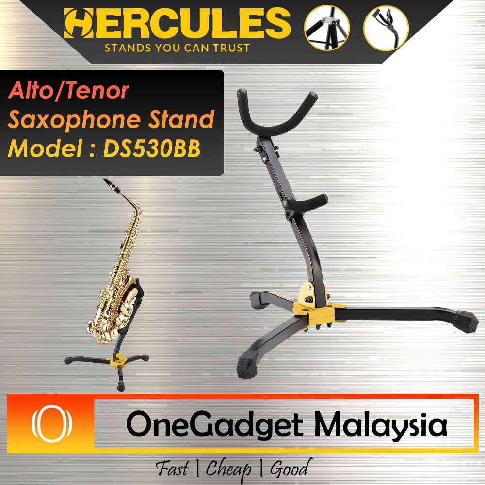 Hercules DS530BB Alto / Tenor Saxophone Stand With Bag ( DS530BB ) Shopee Malaysia