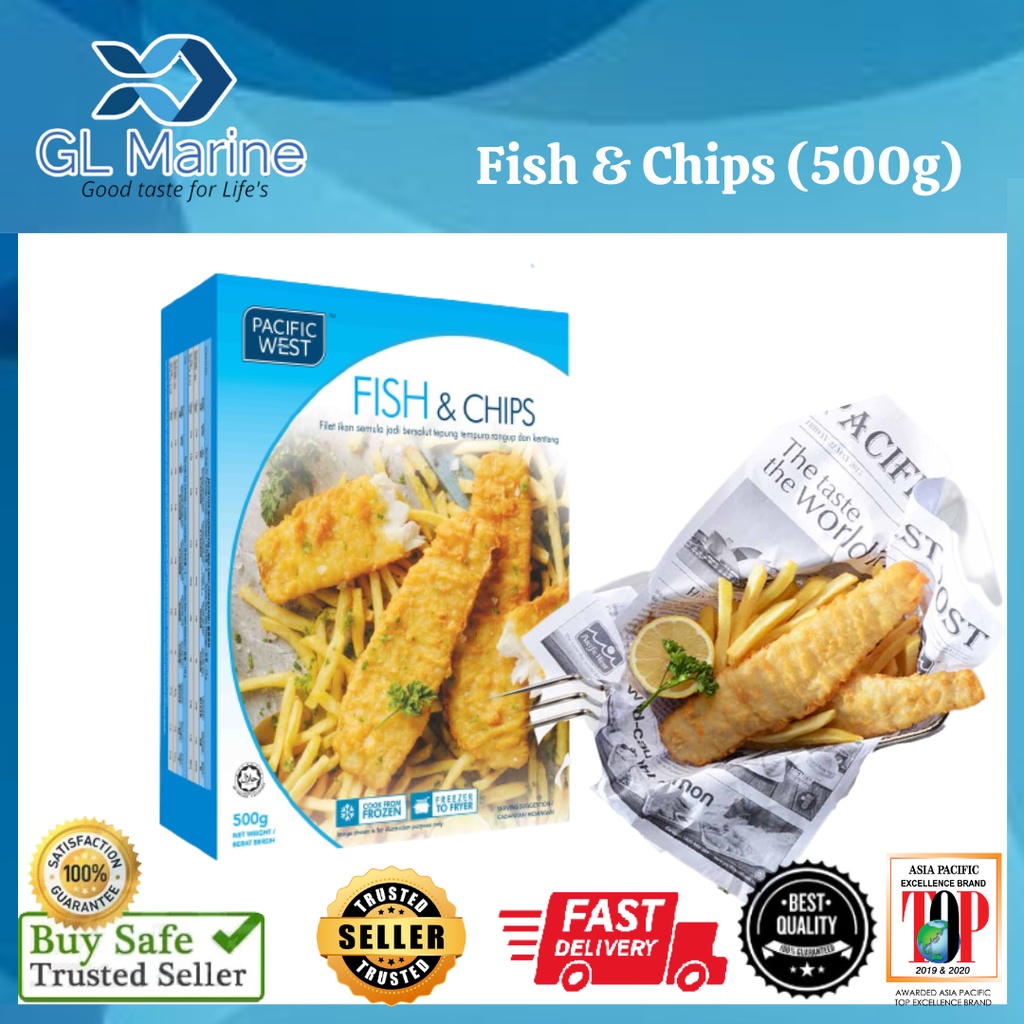 Pacific West Fish & Chips (500g) Shopee Malaysia