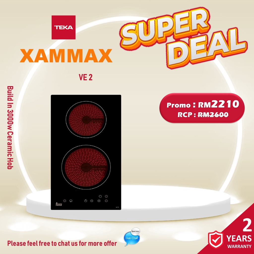 Teka VE 2 VE 2 Electric Ceramic Modular Hob Cooker Stove Shopee