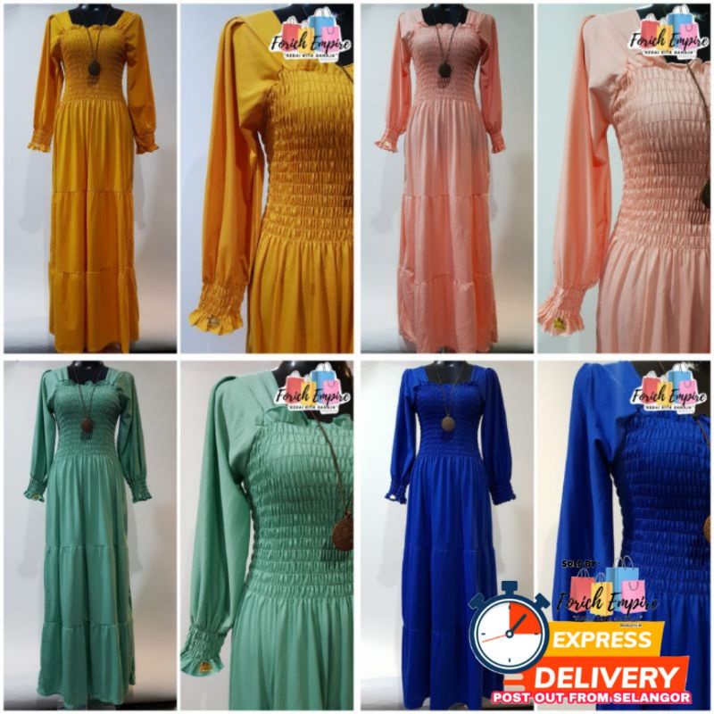 Long Sleeve Dress Fast Shipping Ready Stock Shopee Malaysia