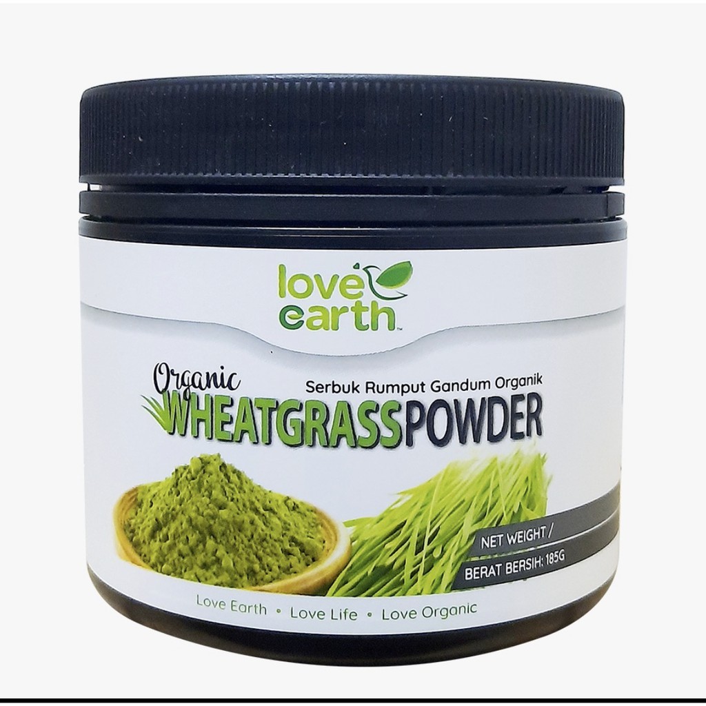 LOVE EARTH Organic WHEATGRASS POWDER 185G exp07/23 Shopee Malaysia
