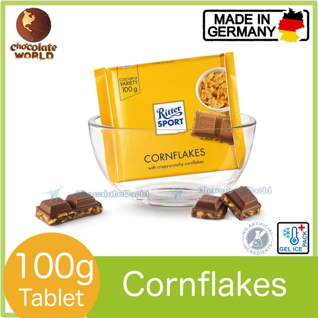 Ritter Sport Cornflakes 100g (Made in Germany) Shopee