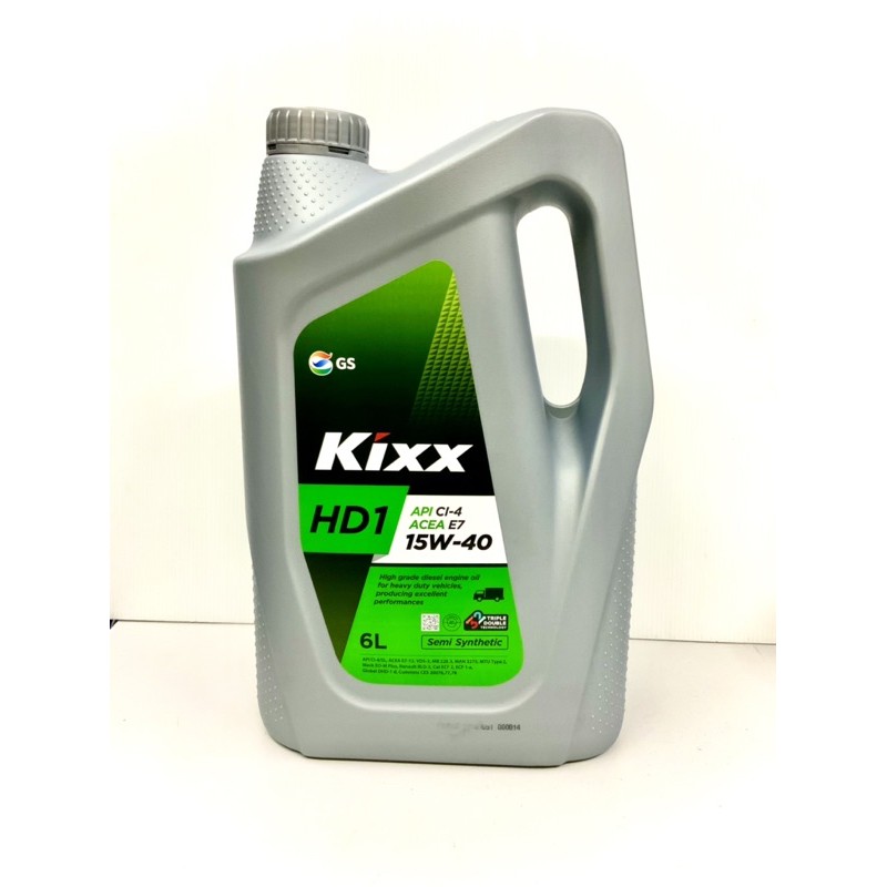 Kixx Semi Synthetic Diesel Engine Oil 15W40 CI4 6 litres + 1 litre Hilux Fortuner Dmax