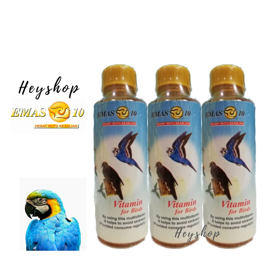 Bird Vitamin 100ml / Bird food / Bird Supplement Emas 10 (3228) 'Sesuia
