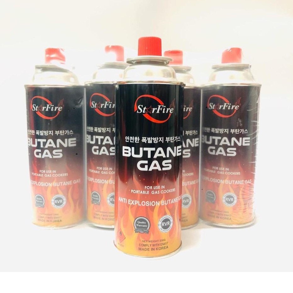 BUTANE GAS Cartridge For Portable Gas Cooker (Star Fire) (4 Bottles