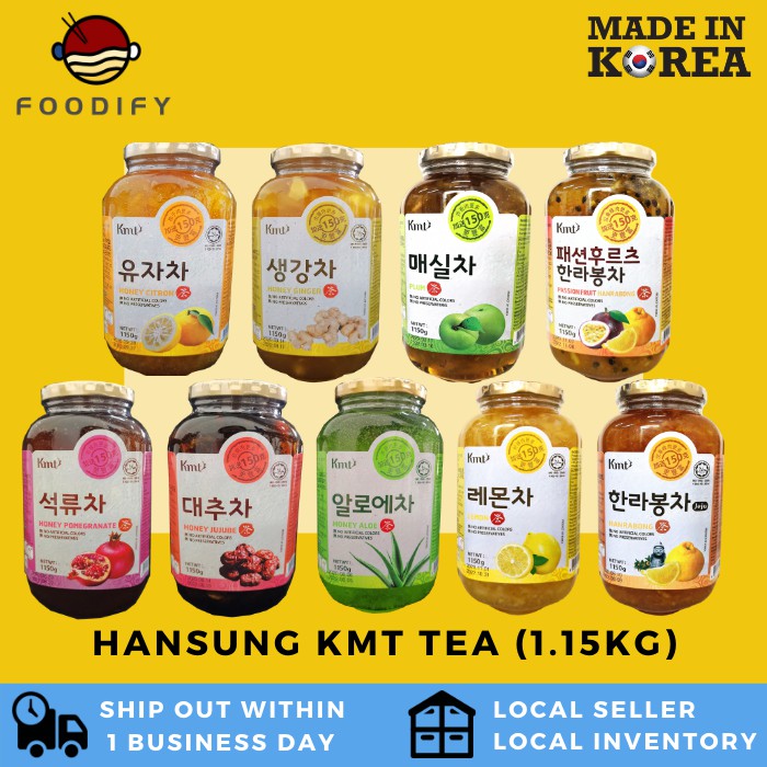 Korea Hansung KMT Honey Jujube Tea /Pomegranate /Aloe /Ginger /Citron