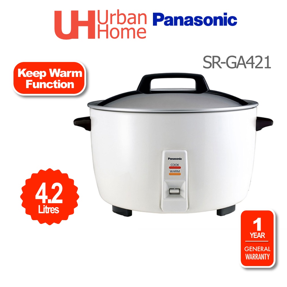 Panasonic Conventional Commercial Rice Cooker (4.2L) SRGA421/SRGA421WSKN Shopee Malaysia