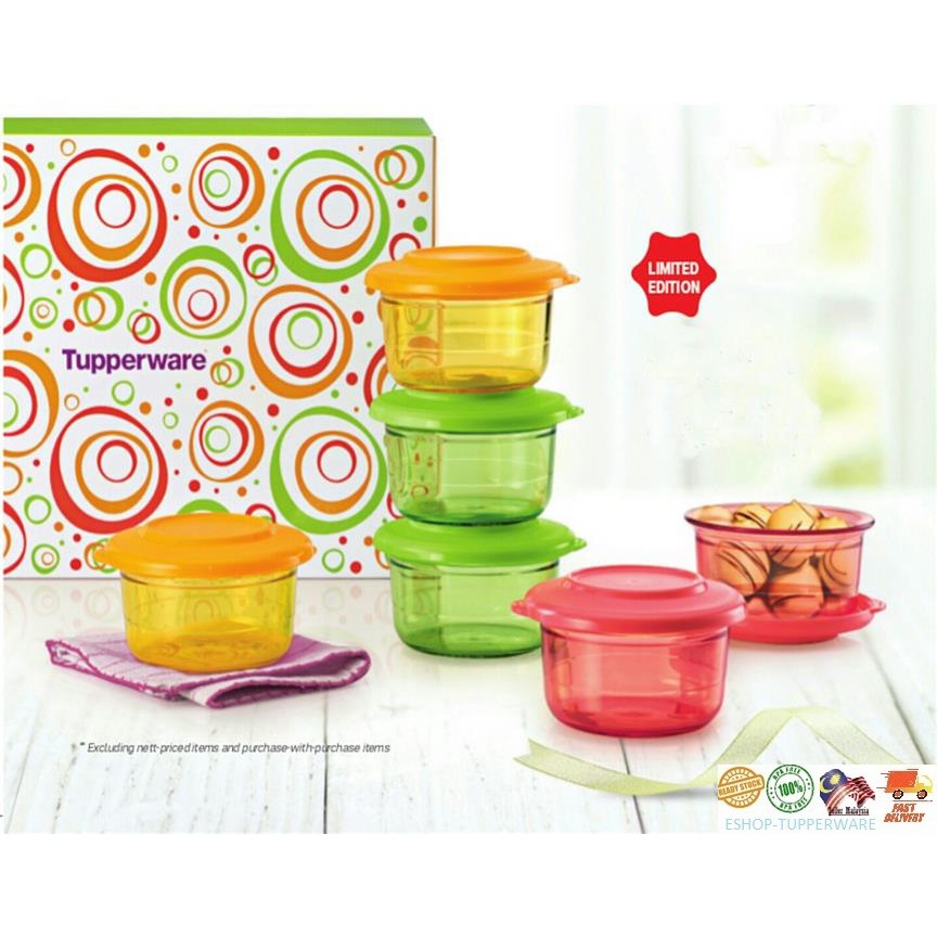 TUPPERWARE CRYSTAL CANDY SET (6PCS) 150ML Shopee Malaysia