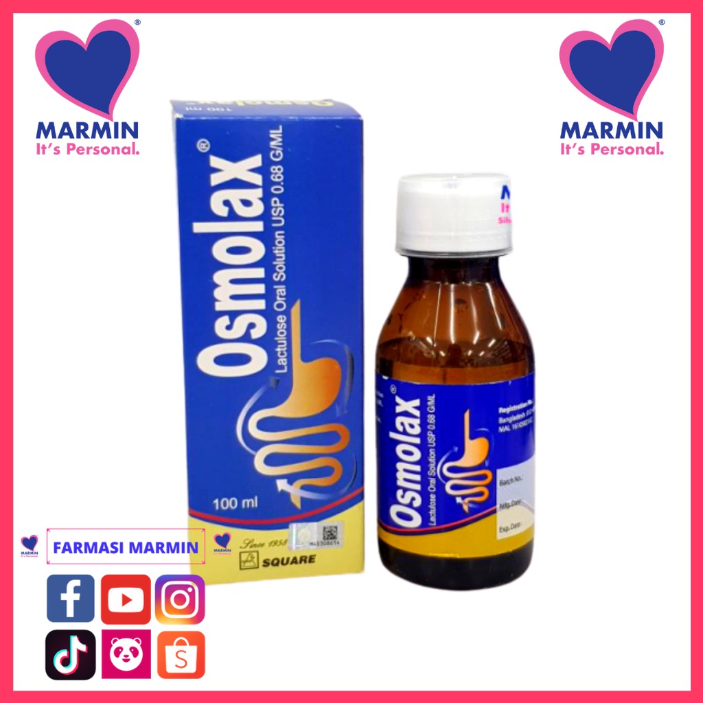 Osmolax Syrup Lactulose for Constipation 100ml Shopee Malaysia