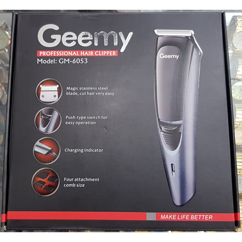 Geemy GM6053 Professional Hair Trimmer and beard Trimmer Shopee Malaysia