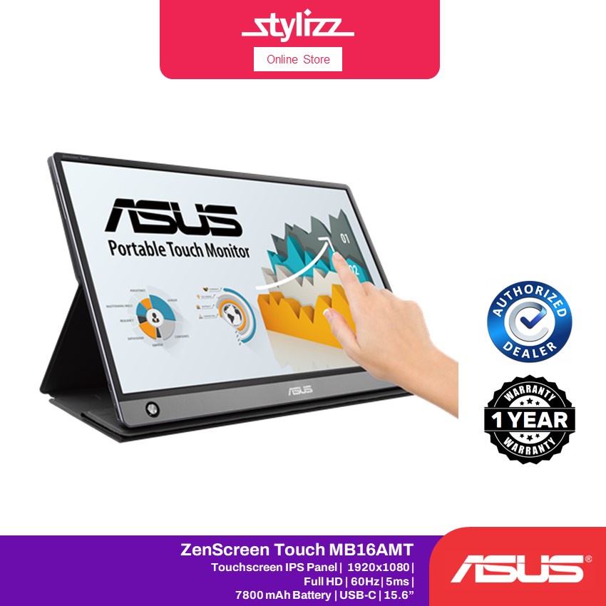 ASUS ZenScreen MB16ACE / MB165B 15.6 inch Full HD, USB TypeC / USB3