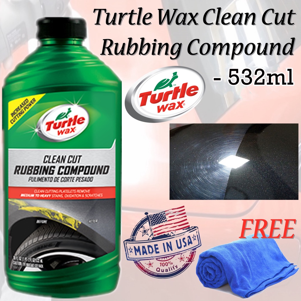 (100 Genuine Product) Turtle Wax Premium Rubbing Compound 532ML Shopee Malaysia