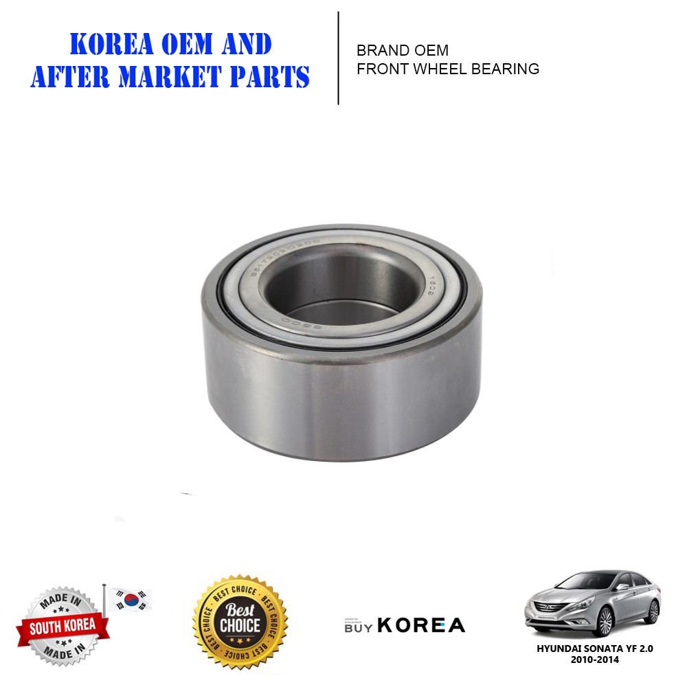 Hyundai Sonata YF Oem Front Wheel Bearing (5172038110/2T000) Shopee