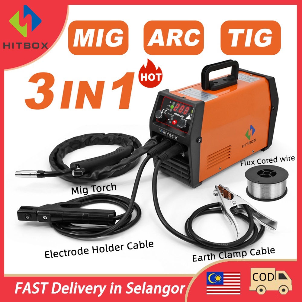 ⭐️HITBOX⭐️ Welding Machine HBM1200 MIG Gasless/ ARC MMA Inverter/ LIFT