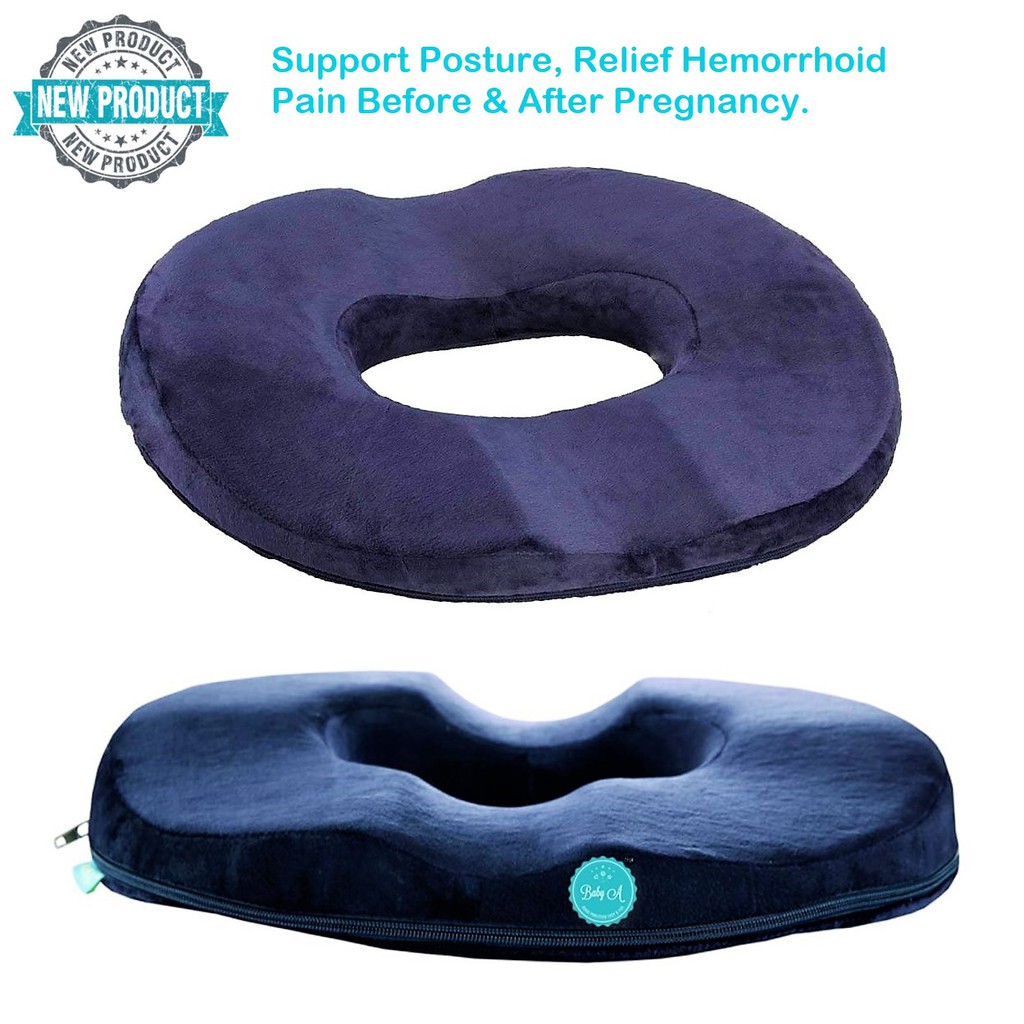 Donut Tailbone Pillow Pregnancy Hemorrhoid Post Natal Memory Foam