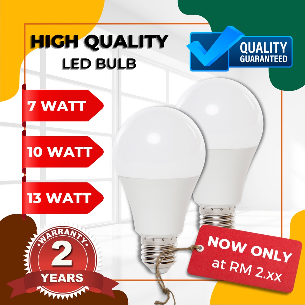 HOMELITE 7W 10W 13W E27 LED BULB LIGHT LED BULB CEILING LIGHT