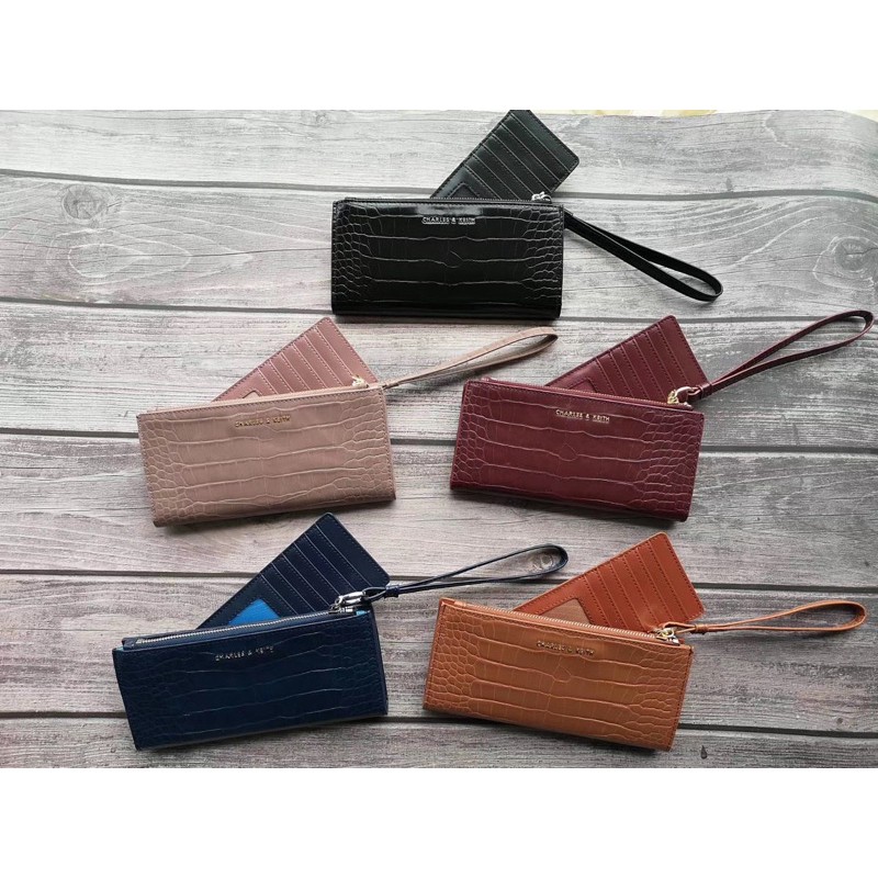 CNK 2020 NEW Strap Wallet C&K Charles Women’s Long Purse Card Holder