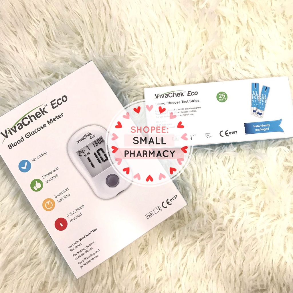 VivaChek Eco Blood Glucose Set (1 Meter + 25 Test Strips) / Test strip
