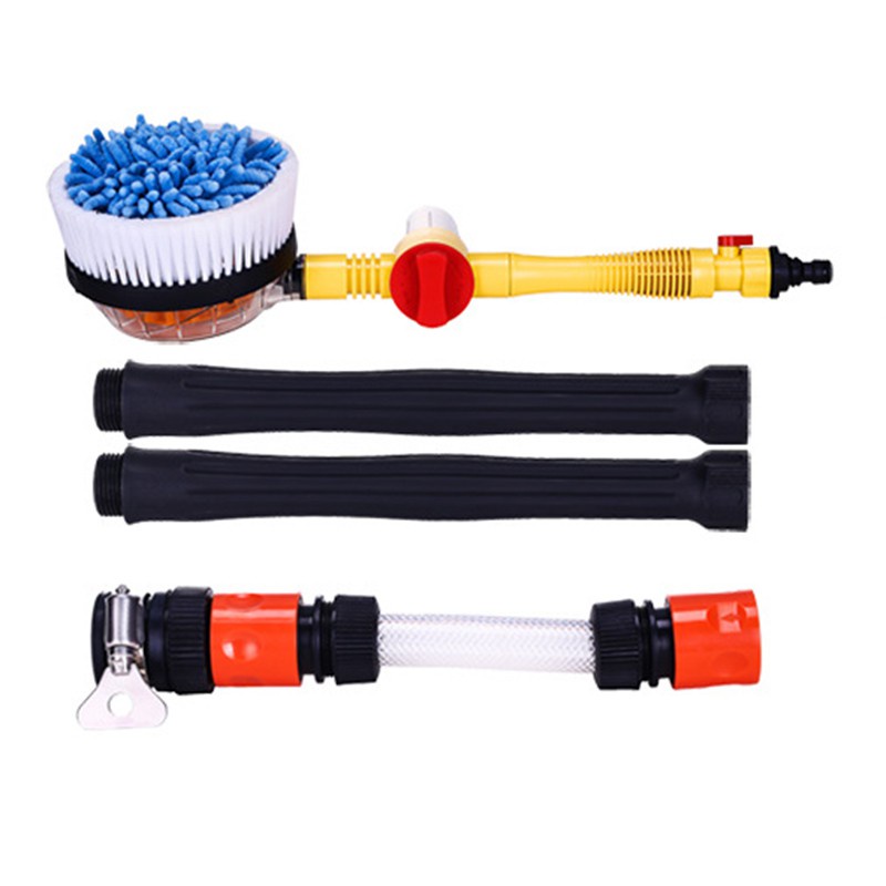 1Set Automatic Car Foam Brush Wash Professional Spray Foam Rotating Brush Portable Auto Clean