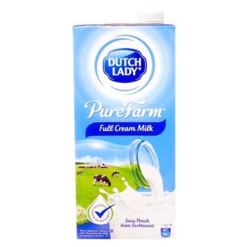 Dutch Lady Full Cream Milk 1 Liter Shopee Malaysia