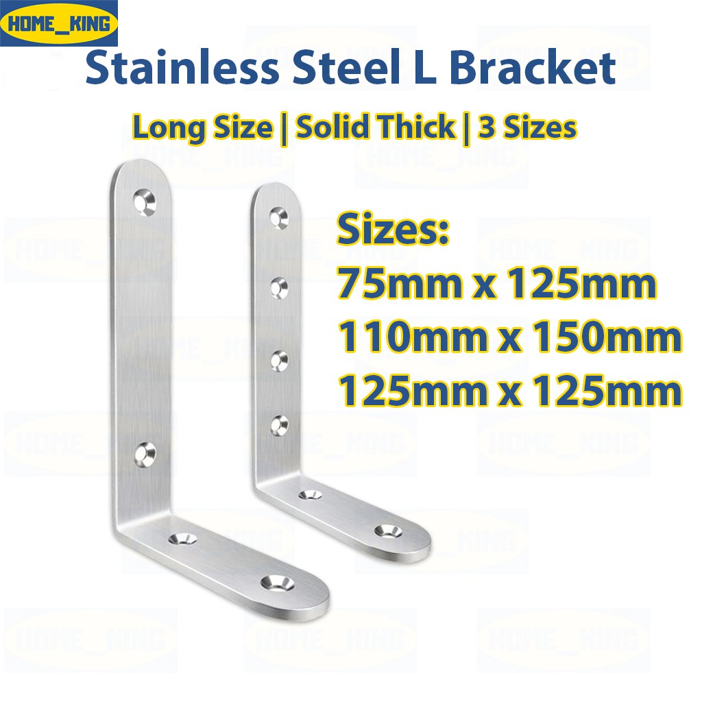 HOMEKING Thickened Solid Stainless Steel L Bracket 90° Angle Bracket