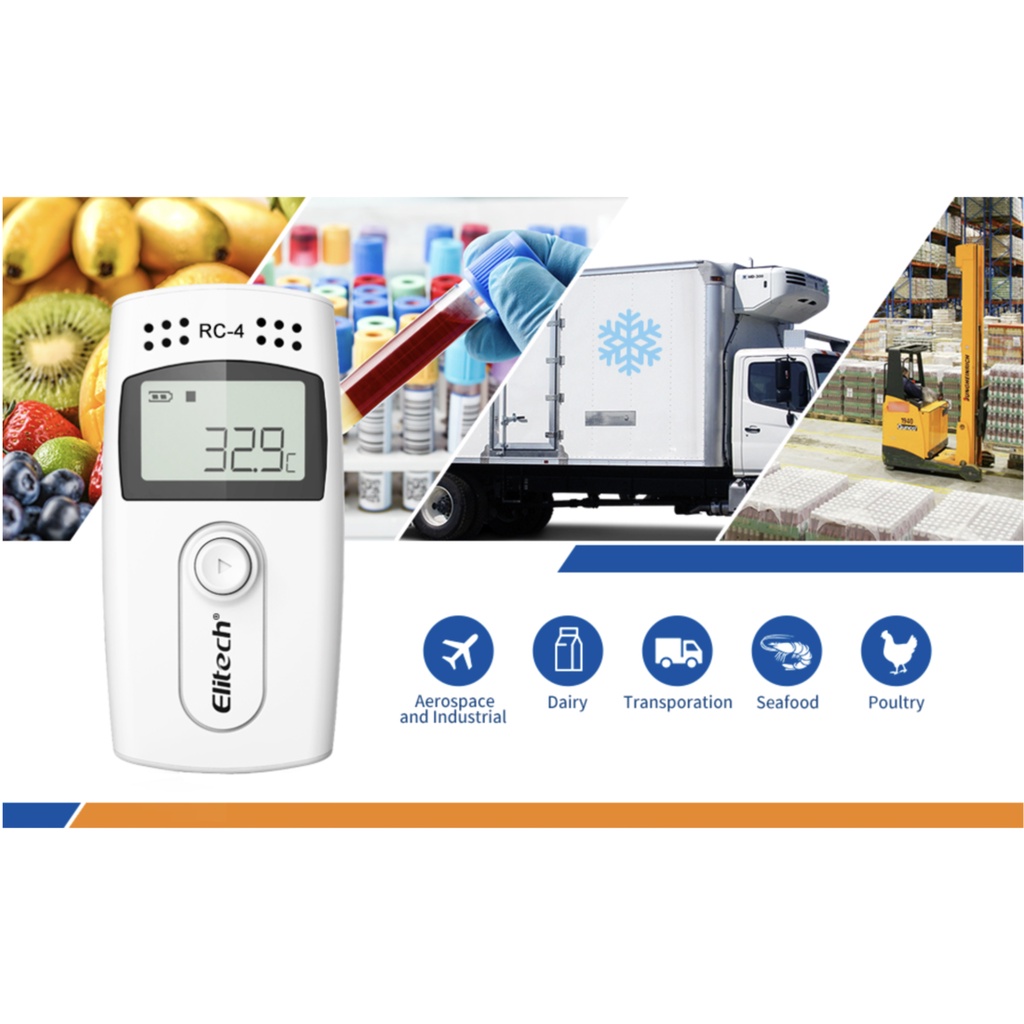 [READY STOCK IN MALAYSIA] Elitech RC4 Temperature Data Logger with
