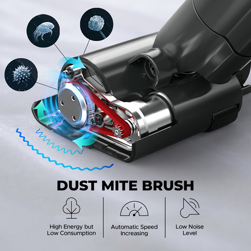 Vizon Dust Vacuum Cleaner Penyedut Mite Brush For J10 Cordless Stick
