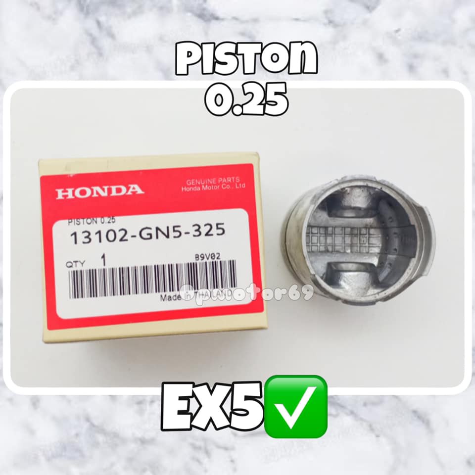 Honda EX5 Piston 0.25 / Piston Only EX5 (13102GN5325) MADE IN