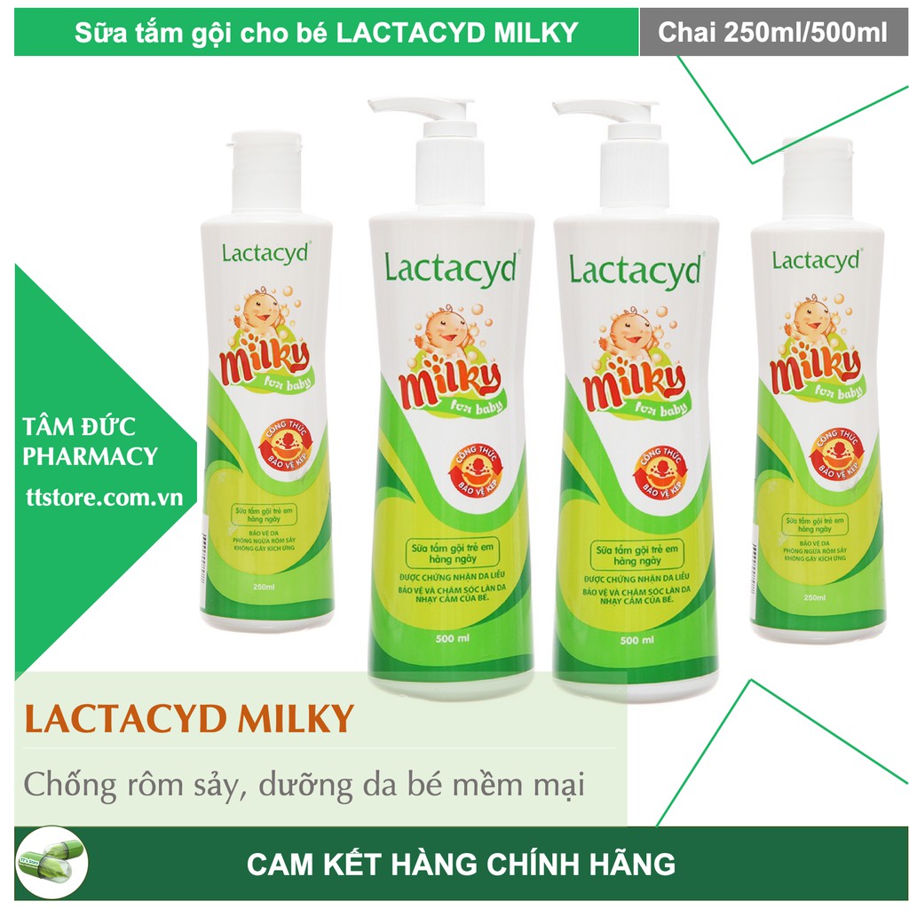 Lactacyd MILKY (250ml / 500ml Bottle) Lactacyd Baby Shower Gel