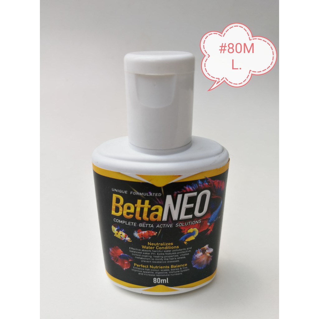 BettaNeo Betta Fish Aquarium Water Conditioner 80ml [Betta Neo