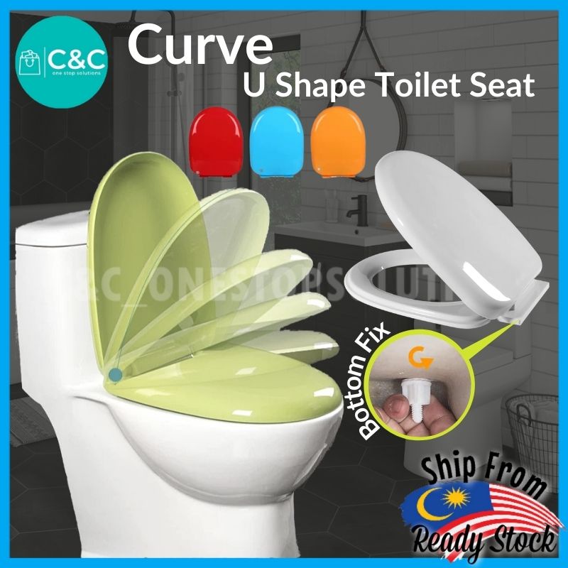 C&C Curve U Shape Toilet Seat Cover HEAVY DUTY Toilet Seat Cover with