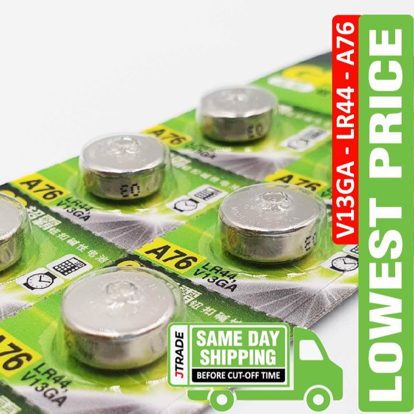 1PCS GP Original Button Cell Coin Cell Battery A76 LR44 V13GA