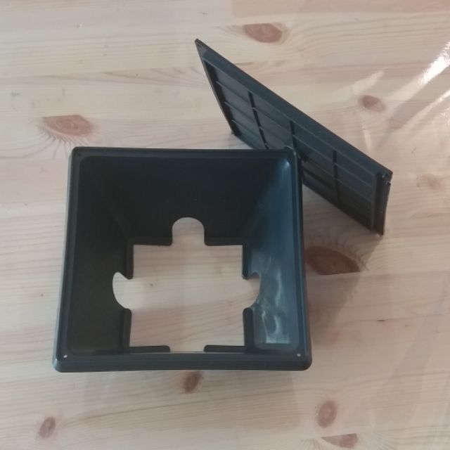 PVC Earth Chamber 7" x 7" complete with cover (Made In Malaysia